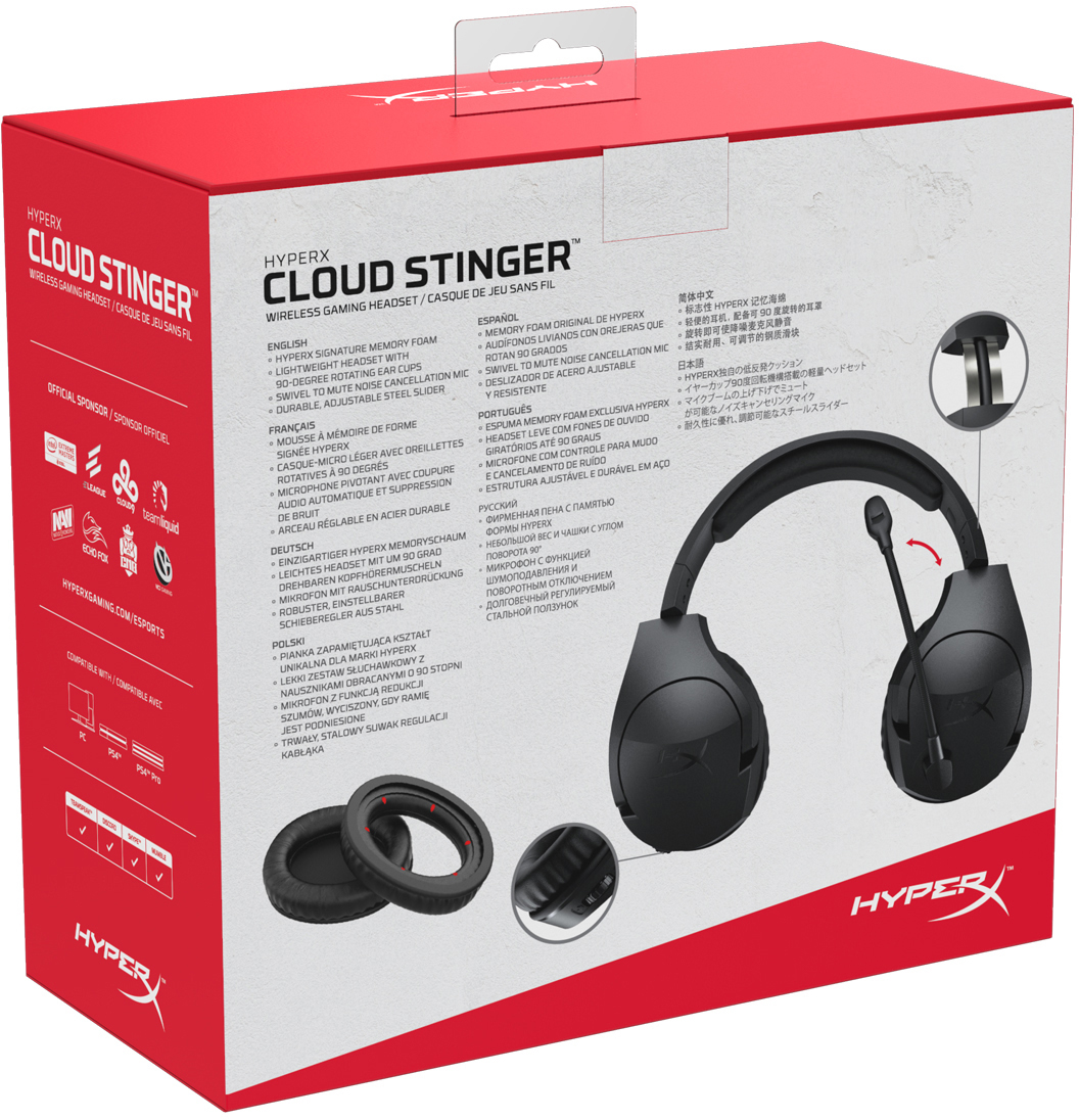 HYPERX Cloud Stinger, Over-ear Headset Bluetooth Schwarz