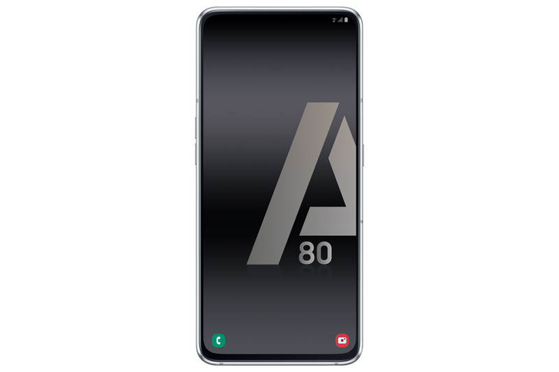Móvil - Samsung Galaxy A80, Plata, 128 GB, 8 GB RAM, 6.7" Full HD+, SM7150, Android