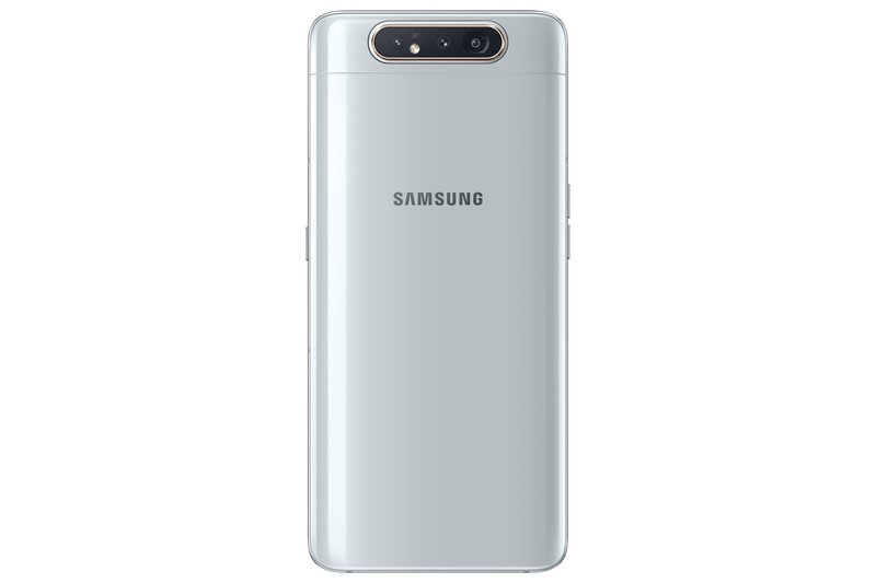 Móvil - Samsung Galaxy A80, Plata, 128 GB, 8 GB RAM, 6.7" Full HD+, SM7150, Android