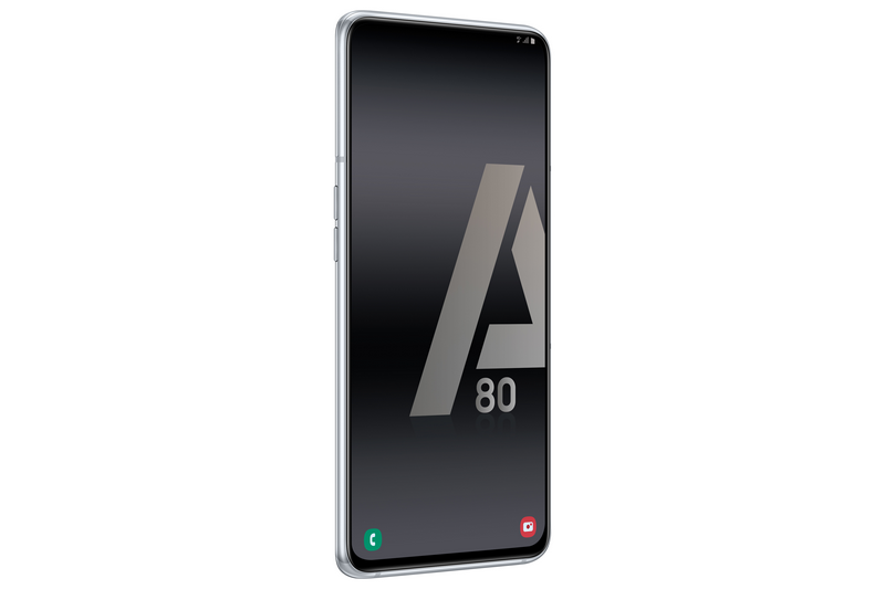 Móvil - Samsung Galaxy A80, Plata, 128 GB, 8 GB RAM, 6.7" Full HD+, SM7150, Android
