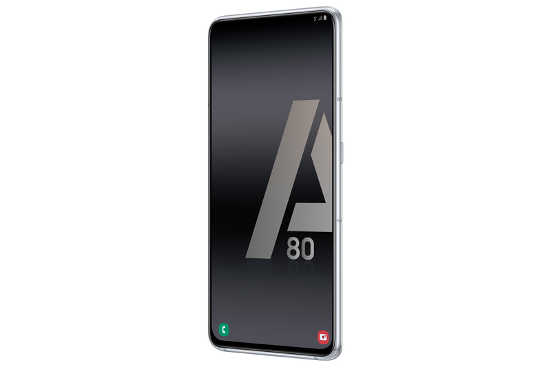 Móvil - Samsung Galaxy A80, Plata, 128 GB, 8 GB RAM, 6.7" Full HD+, SM7150, Android