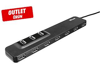 TRUST 20575 10 Portlu USB 2.0 Hub Outlet 1156892