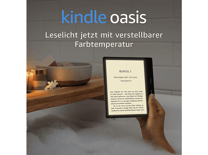 eBook Reader KINDLE Oasis mit Leselicht inkl. verstellbarer