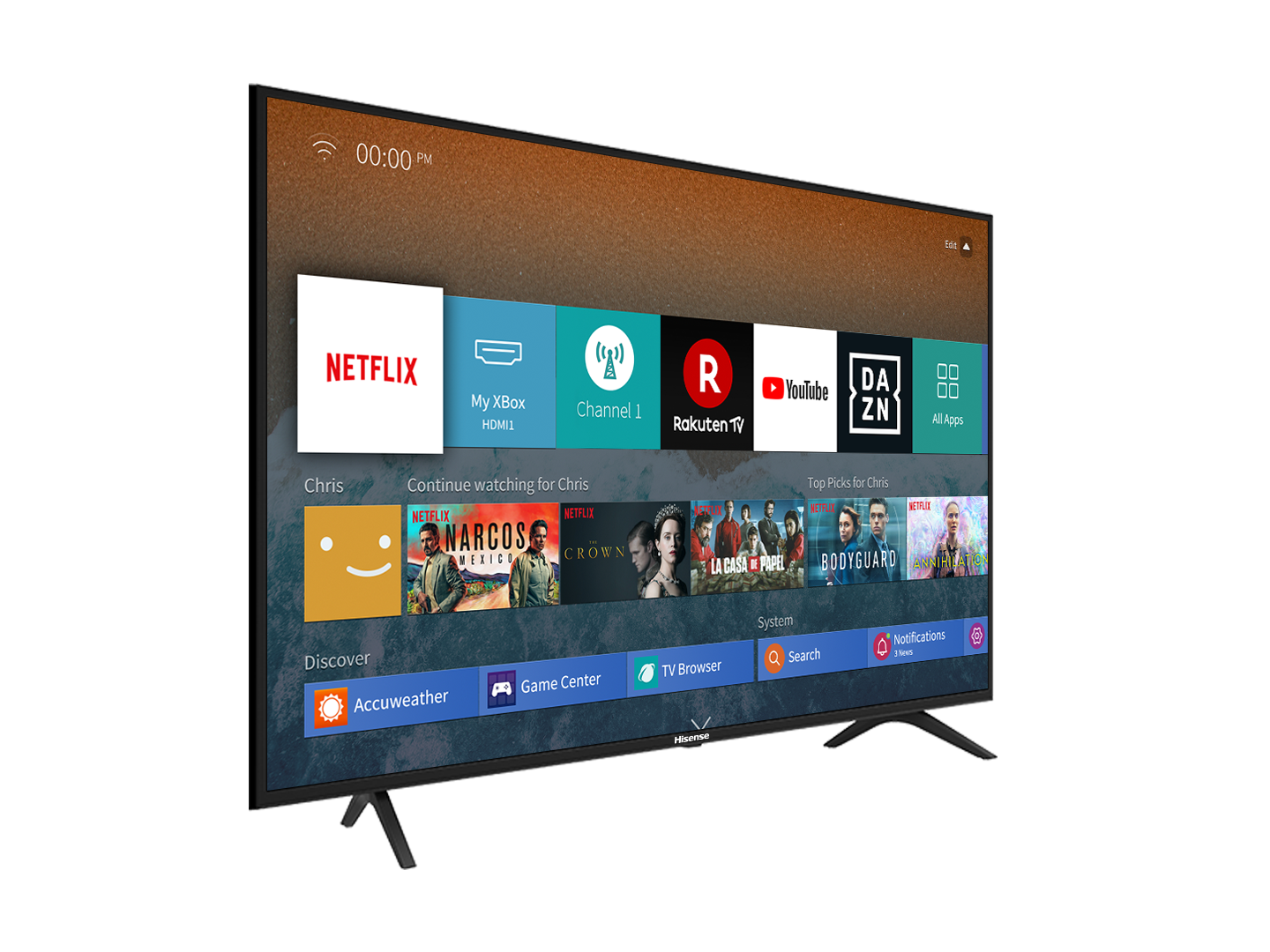 HISENSE Fernseher H50BE7000 50 Zoll 4K UHD Smart TV