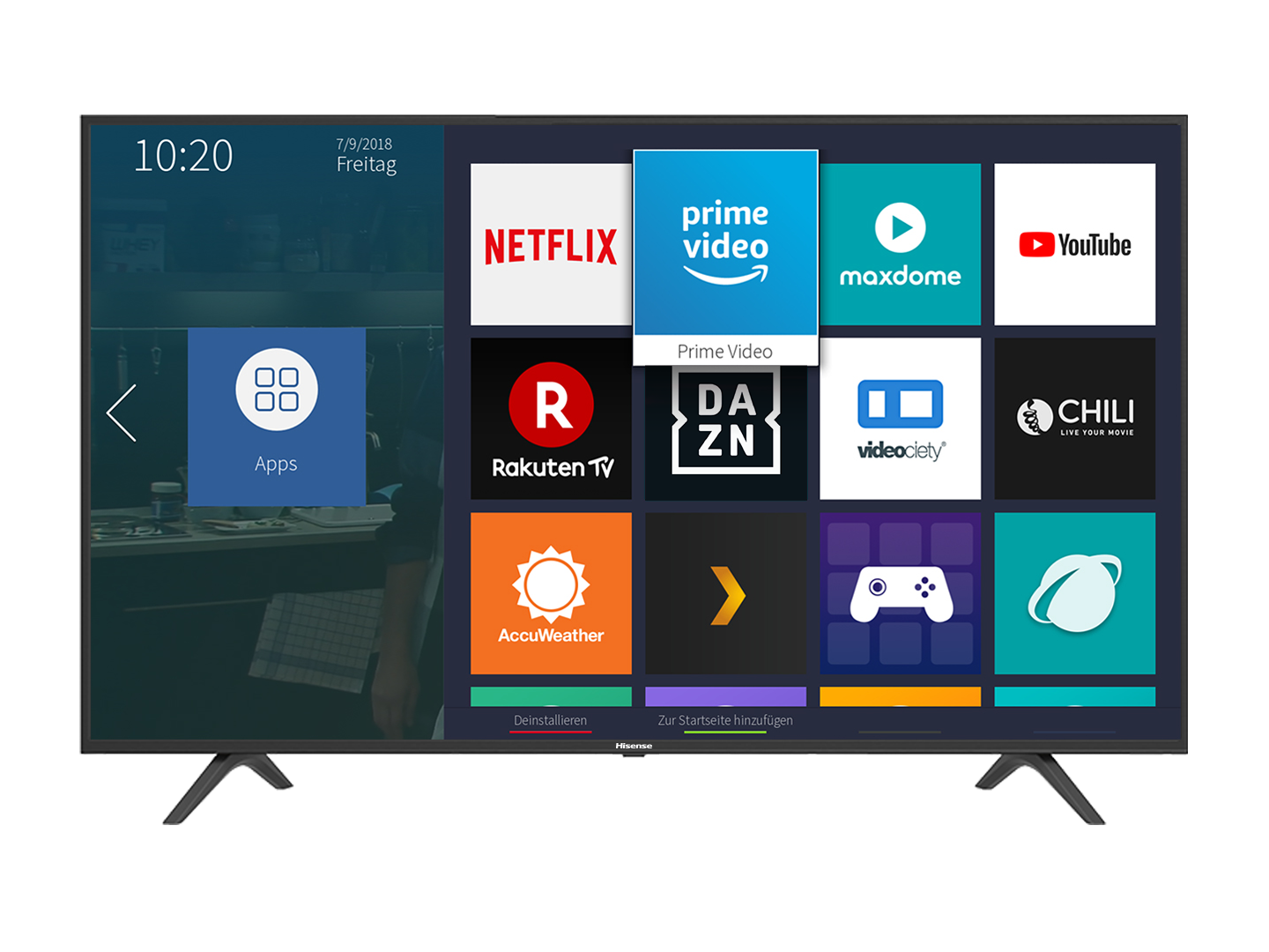 HISENSE Fernseher H50BE7000 50 Zoll 4K UHD Smart TV