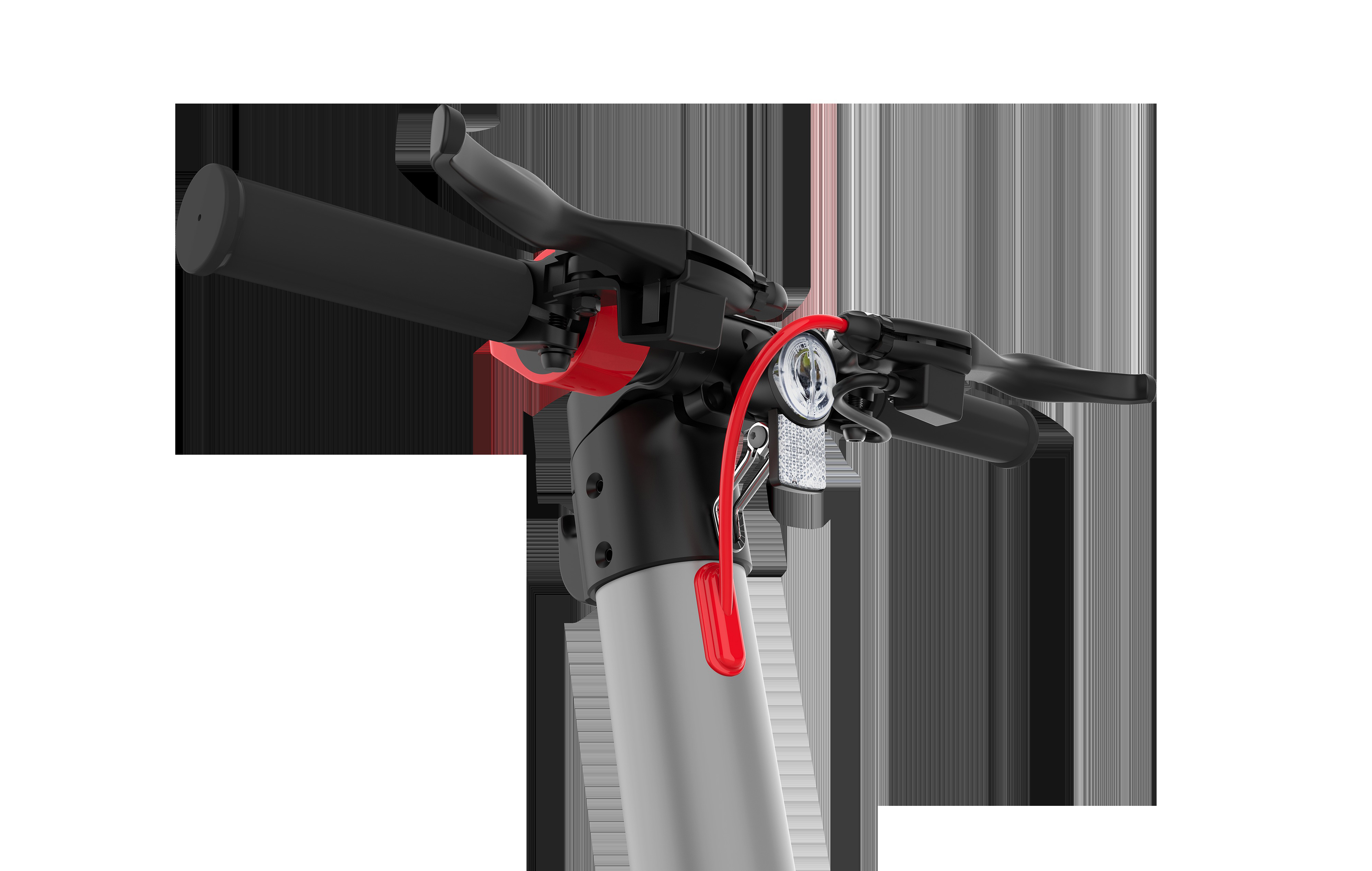 TECHNOSTAR TES 300 E-RICA E-Scooter (10 Zoll, Schwarz/Gunmetal/Rot)