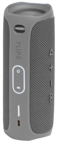 JBL Flip 5 Bluetooth Lautsprecher, Grau, Wasserfest