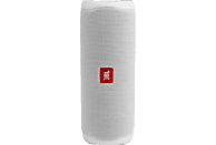 JBL Flip 5 Bluetooth Lautsprecher, Weiß, Wasserfest