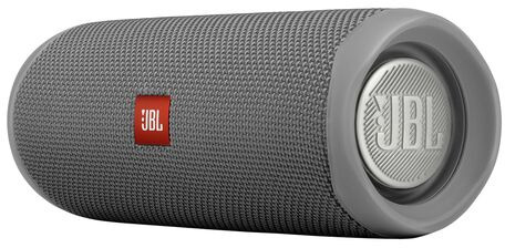 JBL Flip 5 Bluetooth Lautsprecher, Grau, Wasserfest