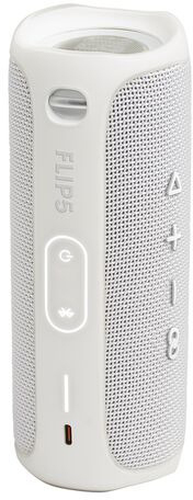 JBL Flip 5 Bluetooth Lautsprecher, Weiß, Wasserfest