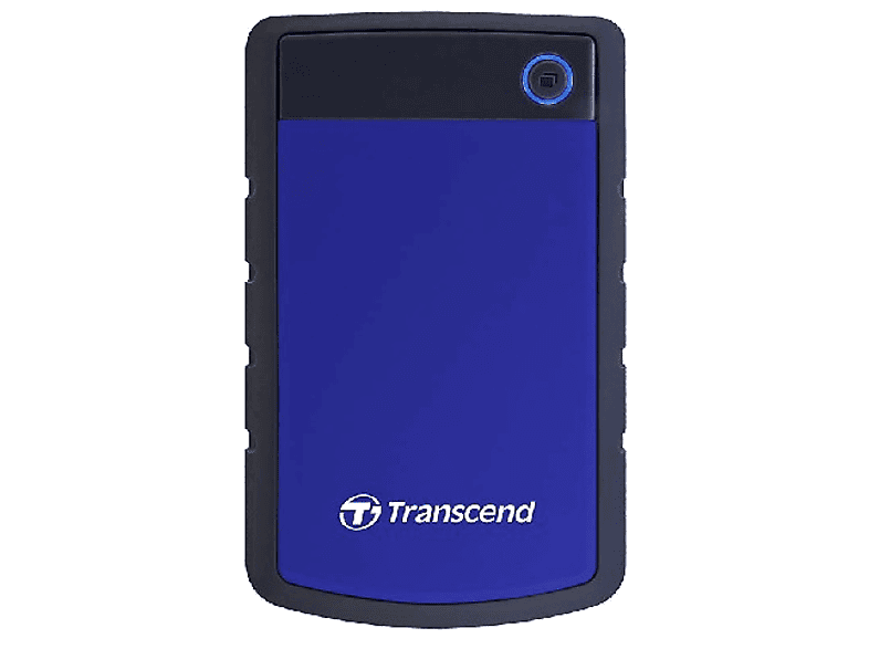 Disco duro externo - Transcend Carcasa Antigolpes Storejet 4TB, 2.5", Azul y negro