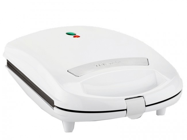 Sandwichera - Tristar SA-3065, Potencia 1300W, Capacidad 4 sandwiches, Capa Antiadherente, Blanco