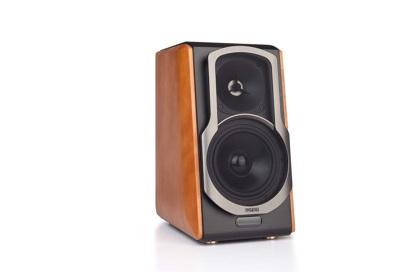 EDIFIER S2000 PRO Aktiver 2.0 Regallautsprecher (Aktives Regallautsprechersystem mit Bluetooth (aptX), Holzfarben, Schwarz