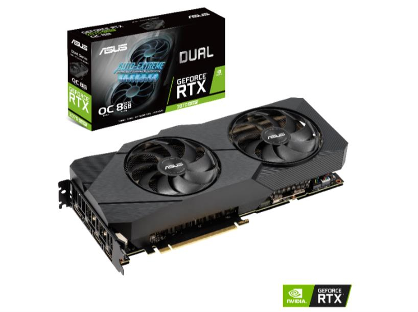 ASUS Geforce Dual-RTX2070S-O8G-EVO 8GB GDDR6 256bit 1845Mhz OC 1xHDMI 3xDP Ekran Kartı
