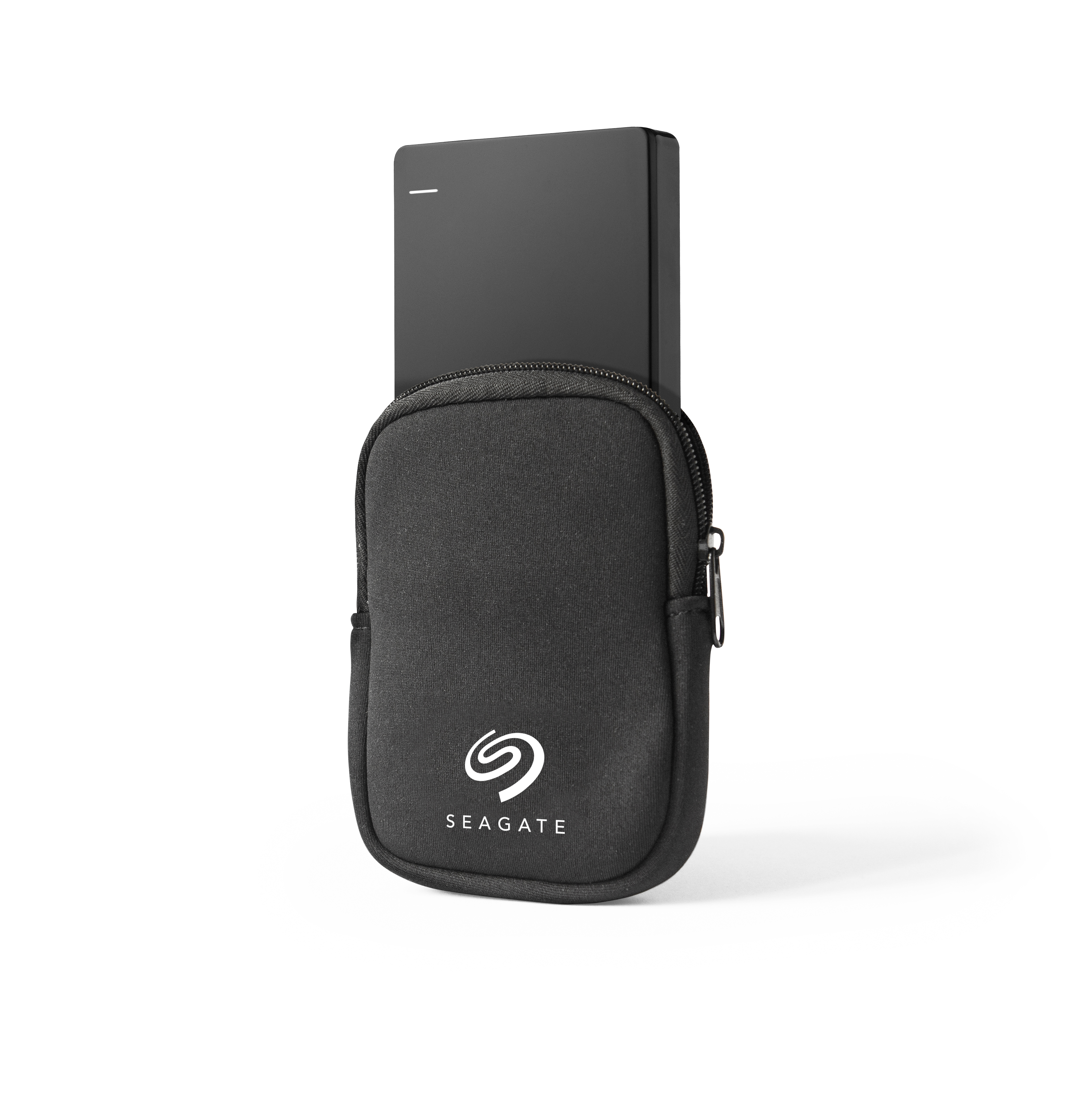 SEAGATE Backup Plus Slim +  Pouch Festplatte, 2 TB HDD, 2,5 Zoll, extern, Schwarz
