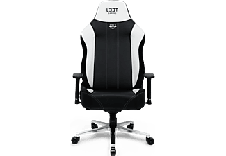 L33T E-Sport Pro Ultimate, XXL - Gaming- Stuhl (Schwarz/Weiss)