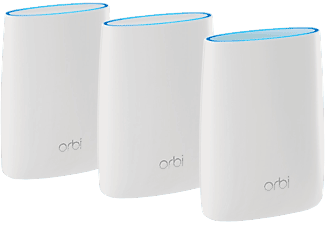 NETGEAR Orbi 3-Set AC3000 Tri-band mit ARMOR Virenschutz - WLAN Mesh System (Weiss)