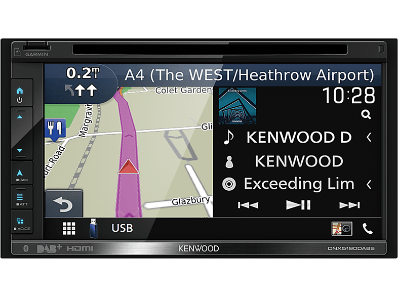 KENWOOD AV autoradio met navigatiesysteem 6.8'' (DNX5190DABS)