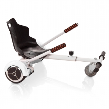 Estructura Kart - Kawasaki Hover Kart, Para hoverboard de 6.5", Regulable, Blanco