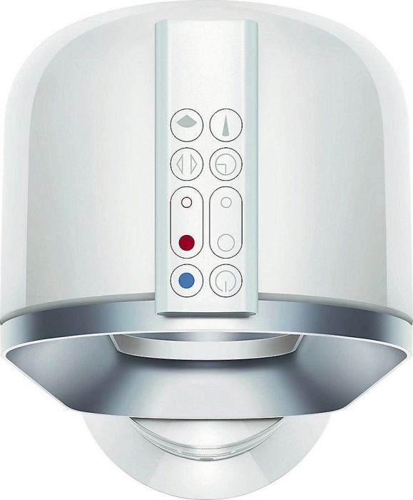 Calefactor - Dyson AM09, Aire caliente y frío, Función ventilador, 2000 W, 64 dB, Blanco