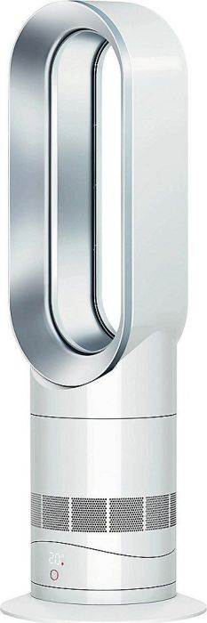 Calefactor - Dyson AM09, Aire caliente y frío, Función ventilador, 2000 W, 64 dB, Blanco