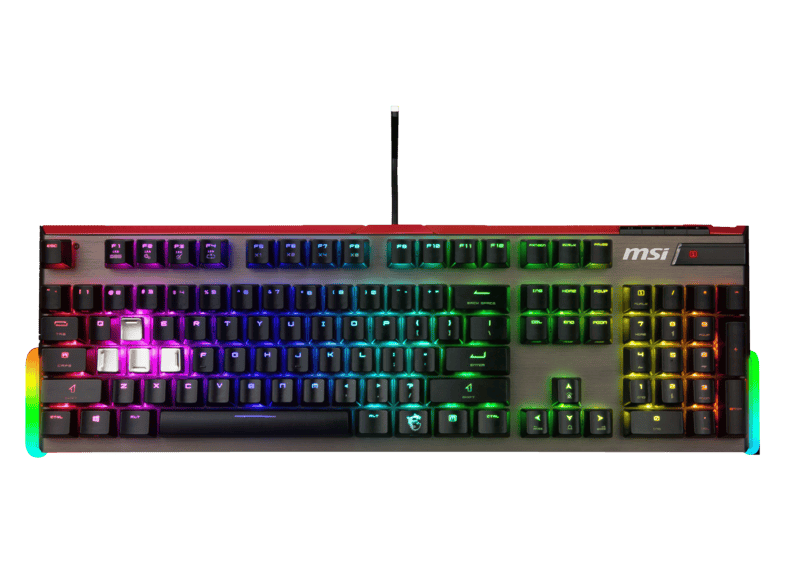 MSI MSI Vigor GK80 Gaming Tastatur, Cherry MX Red, Schwarz MSI MSI Vigor GK80 Gaming Tastatur, Cherry MX Red, Schwarz