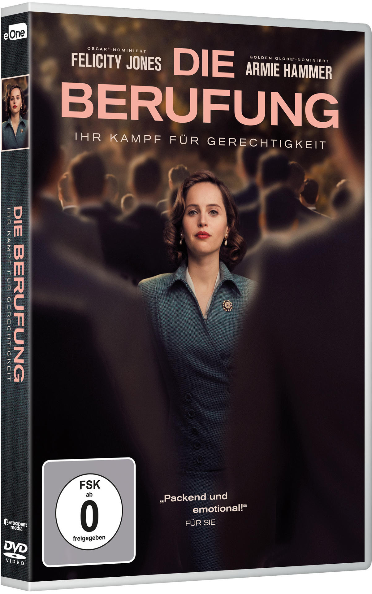 DVD-Cover eines Films mit einer Frau im Anzug und einem Titel auf Deutsch.
