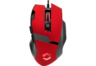 SPEEDLINK Vades - Gaming Maus, Kabelgebunden, Optisch mit Laserdioden, 4800 dpi, Schwarz/Rot