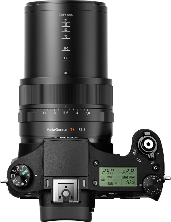 SONY Cyber-shot DSC-RX10 M2 Zeiss NFC Bridgekamera Schwarz, 8.3x opt. Zoom, TFT-LCD, Xtra Fine, WLAN