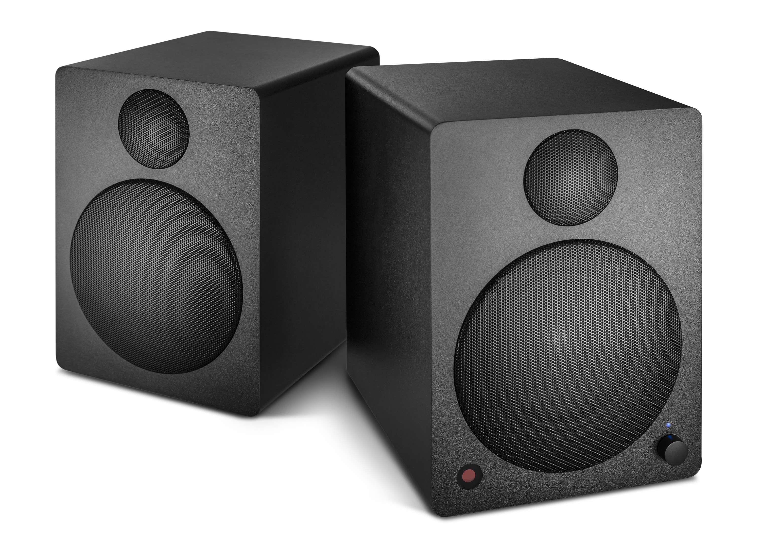 WAVEMASTER CUBE NEO Regallautsprecher (Aktives Regallautsprechersystem mit Bluetooth und Fernbedienung, Schwarz