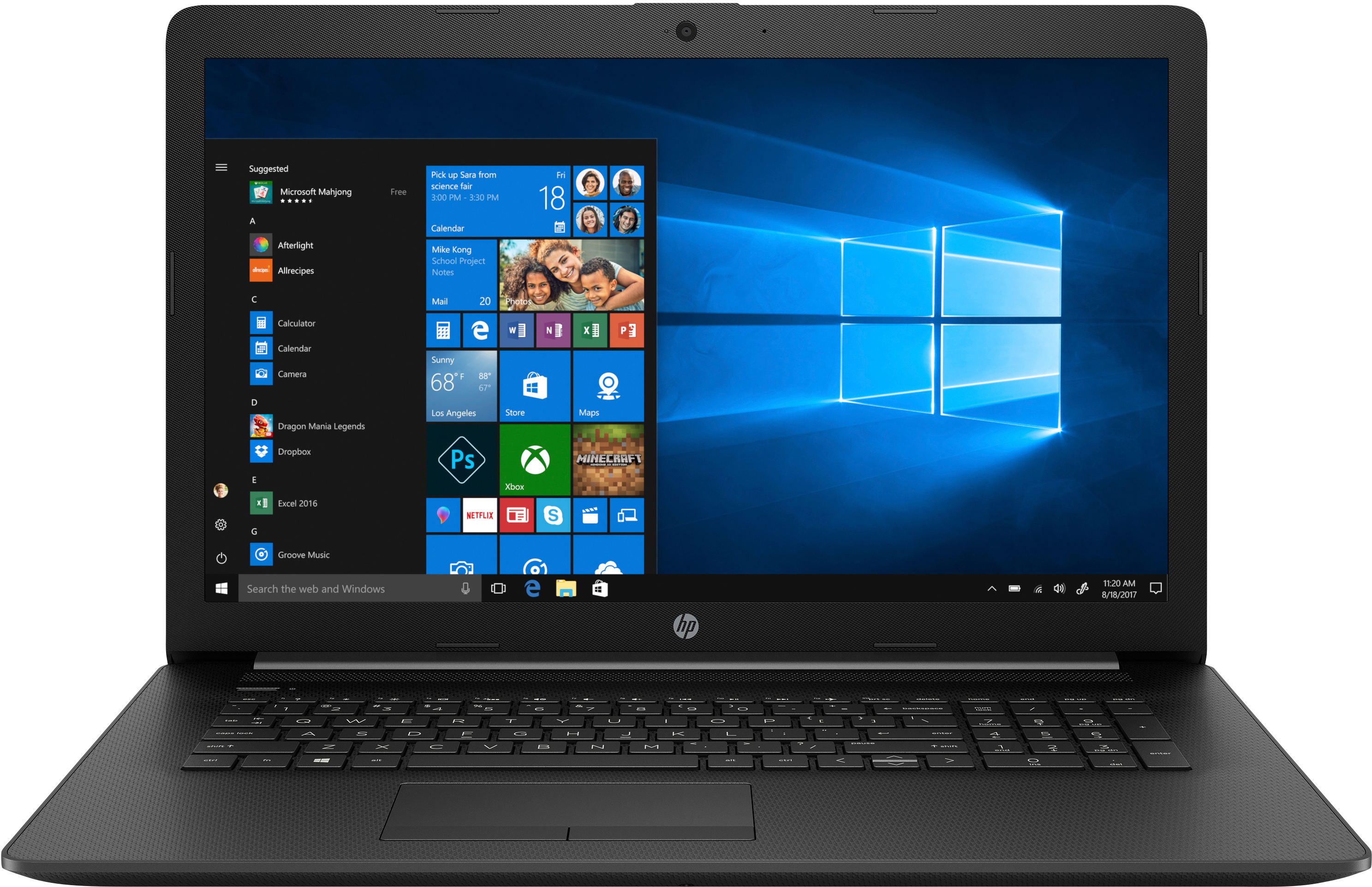 HP 17-ca1320ng - 17,3 Zoll - AMD Ryzen™ 5 3500U - 16 GB - 256 GB - AMD Radeon™ RX Vega 8 - Windows 10 Home (64 Bit)