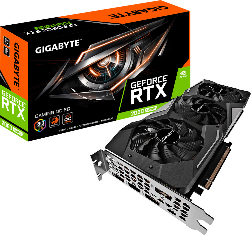 GIGABYTE GeForce® RTX 2060 SUPER™ Aorus Gaming OC 8GB (GV-N206SGAMING OC-8GC) (NVIDIA, Grafikkarte)