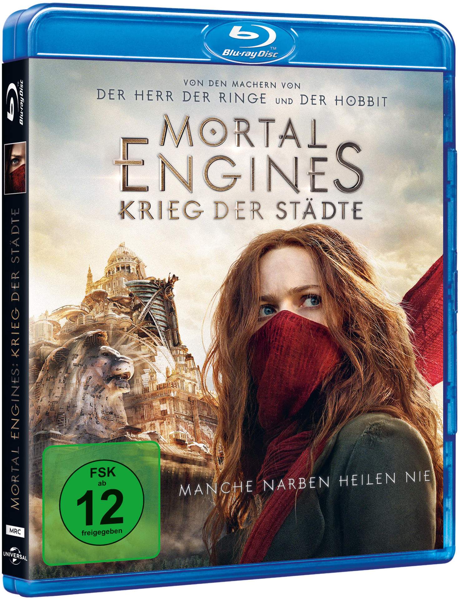 Blu-ray-Filmhülle mit einer Frau mit Schal auf dem Cover.