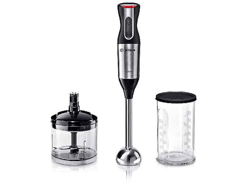 Bosch Ms6cm6120 Batidora de mano 1000w varilla ergomixx style potencia 1000 12+1 velocidades con vaso y picador color negro acero 06