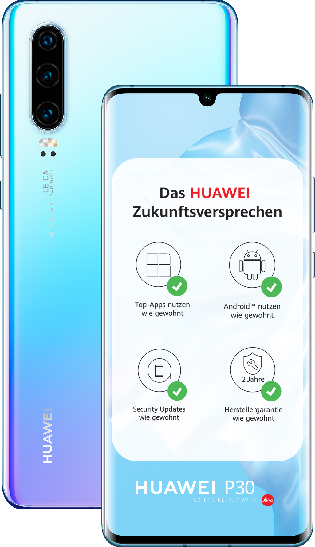 HUAWEI P30 128GB, Breathing Crystal 128 GB, Breathing Crystal, Dual SIM