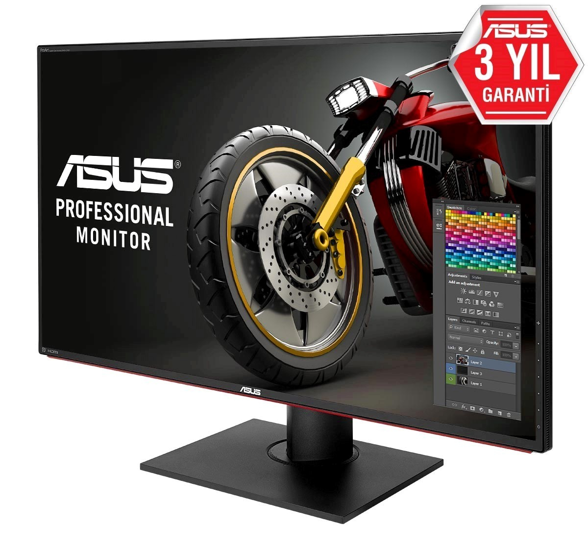 ASUS 32 inç PA328Q IPS 4K Ultra HD 3840X2160 6 Ms HDMI Monitör