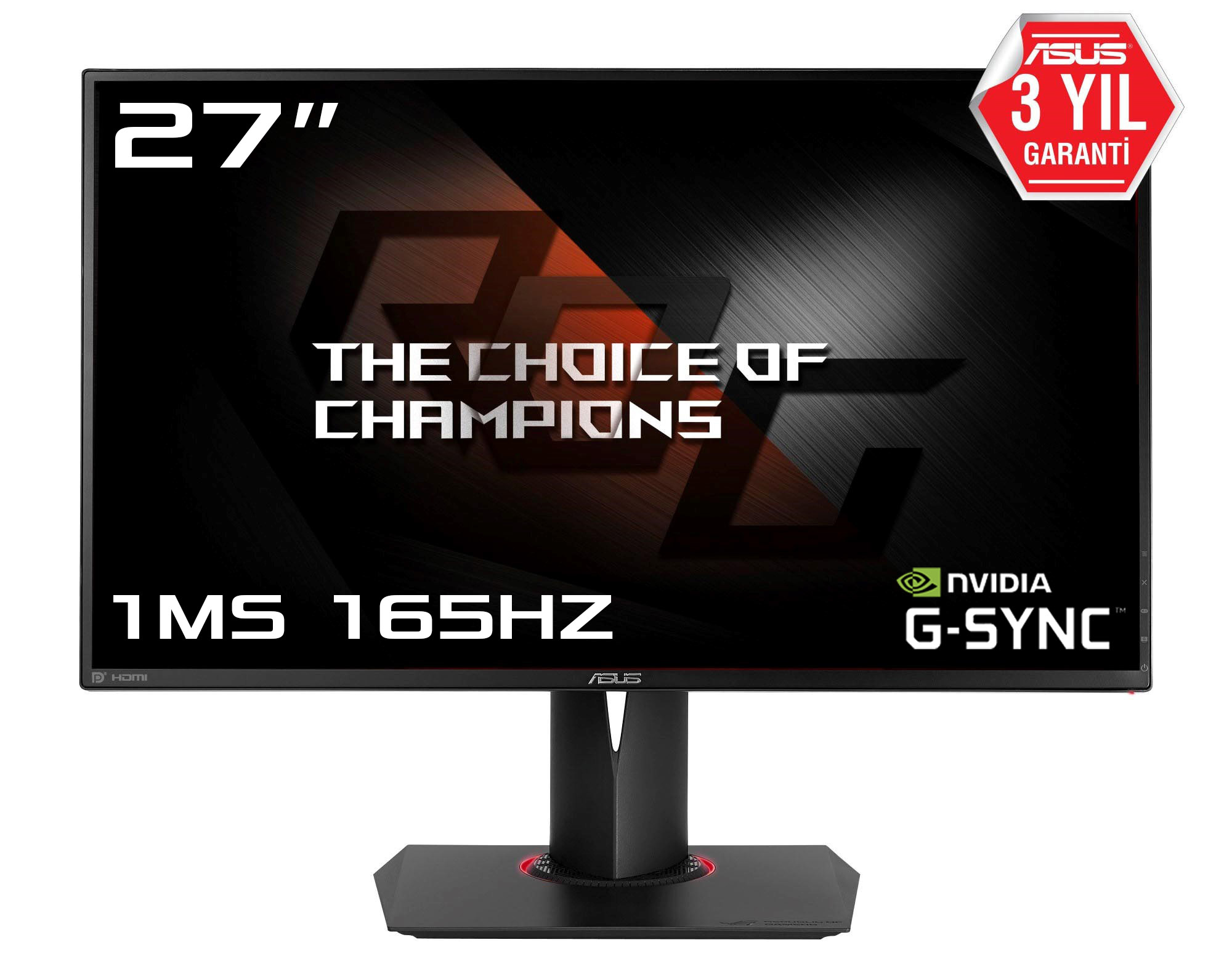 ASUS PG258Q-WLED/TN-27"-165Hz-1ms Flat Monitör