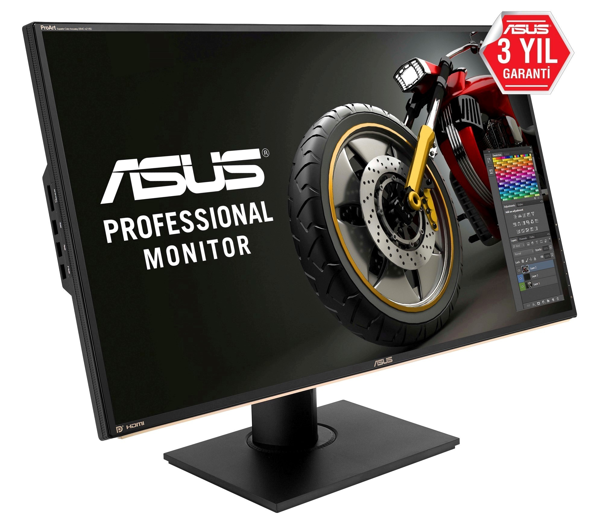 ASUS 32.0 Asus Pa329Q 5Ms 3840X2160 4Hmdı Dp Mınıdp Usb Monıtor