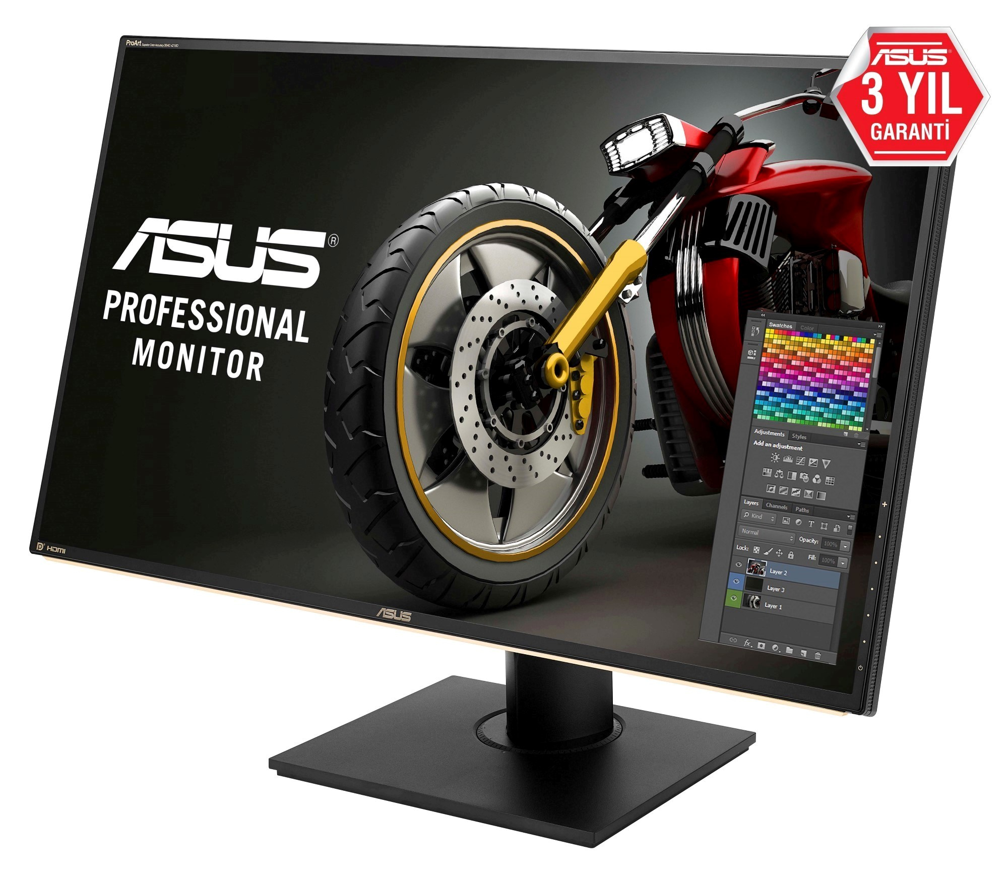 ASUS 32.0 Asus Pa329Q 5Ms 3840X2160 4Hmdı Dp Mınıdp Usb Monıtor