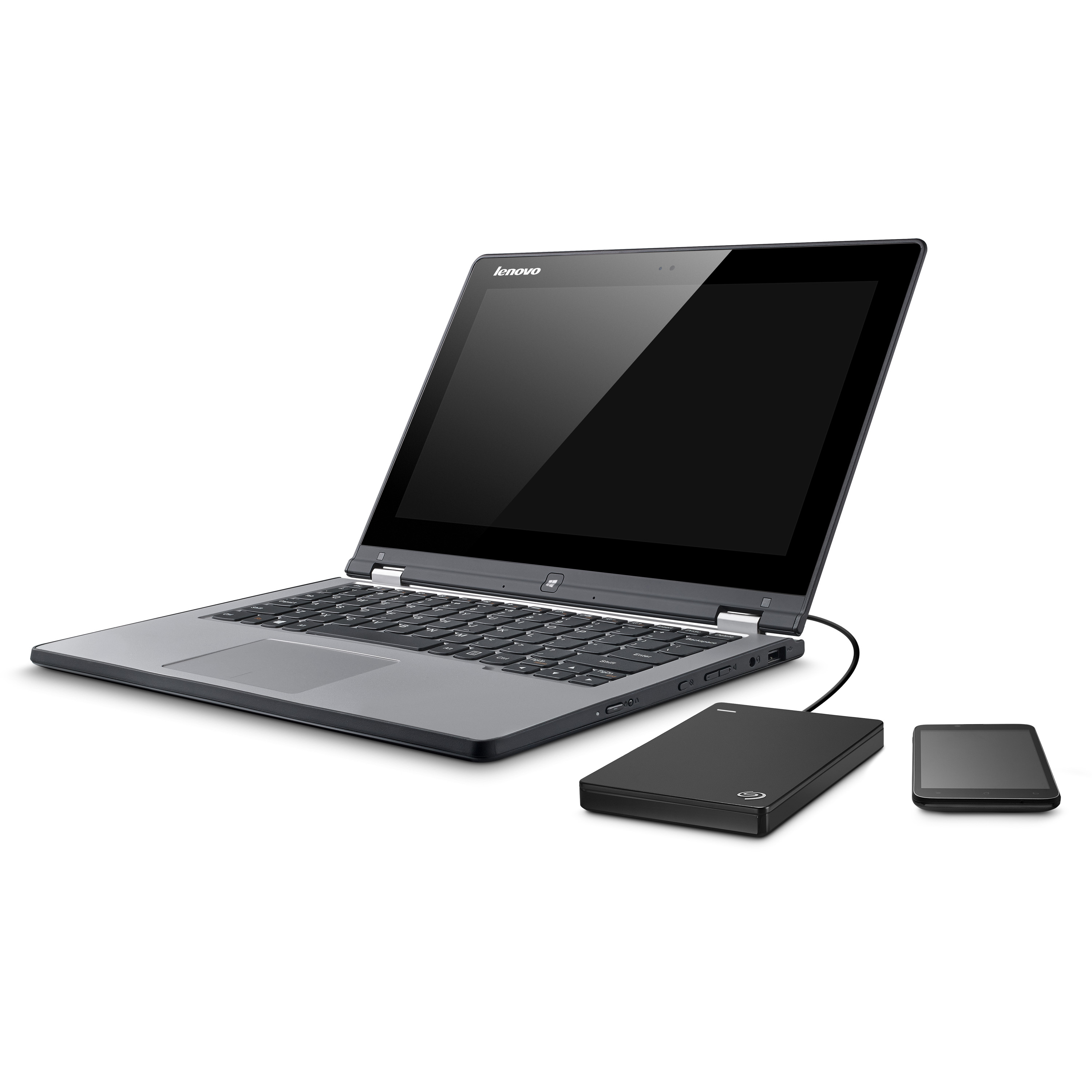 SEAGATE Backup Plus Slim +  Pouch Festplatte, 2 TB HDD, 2,5 Zoll, extern, Schwarz