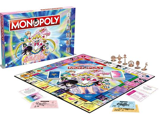 WINNING MOVES Monopoly Sailor Moon (lingua francese) - Gioco da tavolo