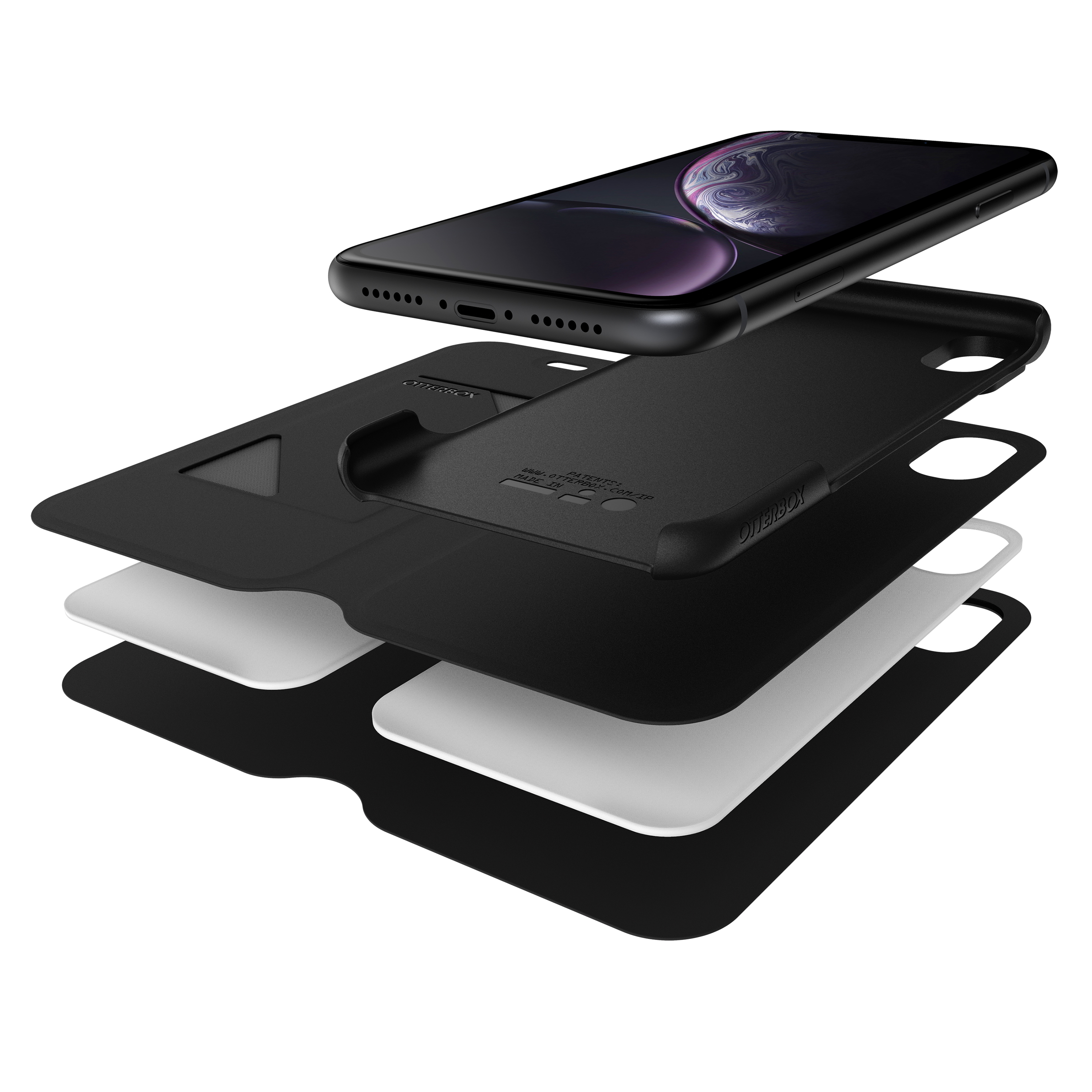 OTTERBOX 77-62736, Bookcover, Apple, iPhone XR, Schwarz