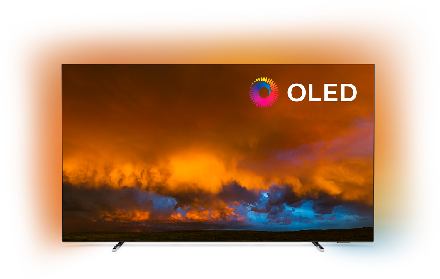 PHILIPS 65OLED804/12 65 Zoll UHD 4K Android OLED TV mit 3-seitigem Ambilight