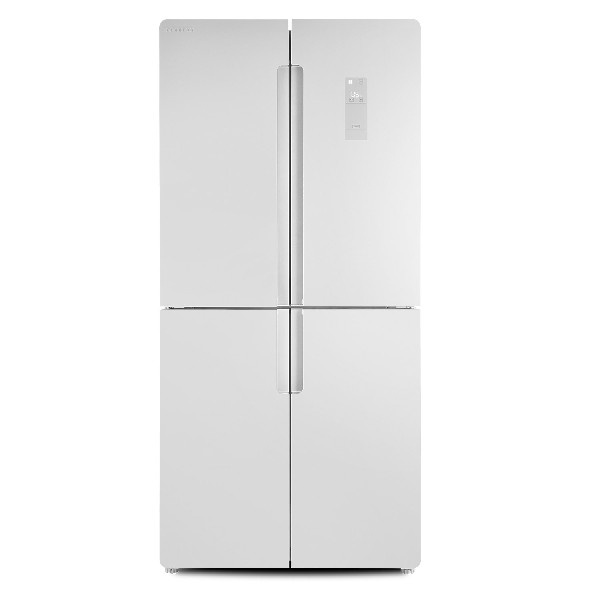 Americano Amcb485gw Nft infiniton sistema no frost american cristal blanco 431 litros inverter alto 185cm freshzone display led clase nevera puerta lado crossdoor total 10 años 431l