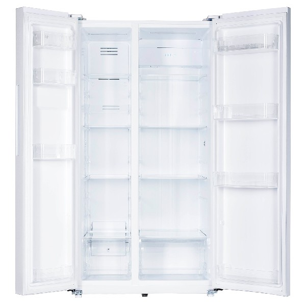 Frigorífico americano - Infiniton SBS-717GWDA, Cristal Blanco, 562L, Display en la puerta