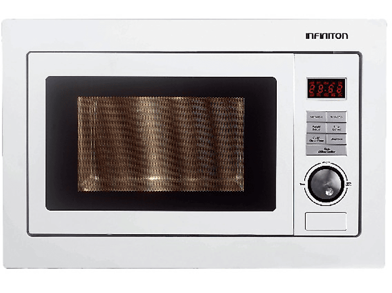 Microondas integrable – Infiniton IMW-FWH1825, 25L, Grill de Quarzo, 900W, display LED