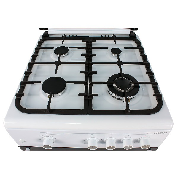 Cocina - Infiniton CC6660BLHE,  GAS BUTANO y NATURAL, Parrilla de forja Triple corona