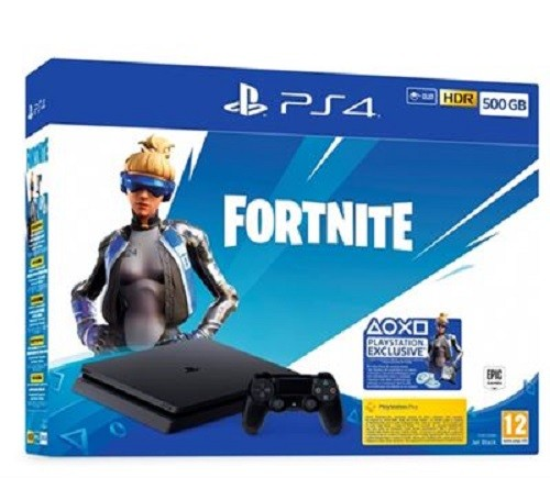 Consola - Sony PS4 Slim de 500 GB + Voucher Fortnite