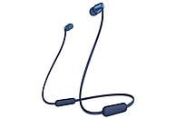 Auriculares inalámbricos - Sony WI-C310, Neckband, De botón, Bluetooth, 15h Autonomía, Carga USB-C, Ligeros y flexibles, Azul