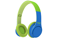 Auriculares inalámbricos - Vieta Pro Kids, De diadema, Bluetooth, Hasta 15 horas, Micrófono, Verde y Azul